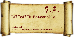 Török Petronella névjegykártya